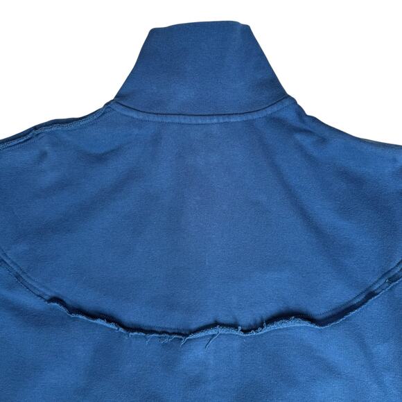 Y2K Nike Athletic Gym Jacket Womens L / Youth XL Blue‎ Silver Athleisure Workout - Picture 7 of 13